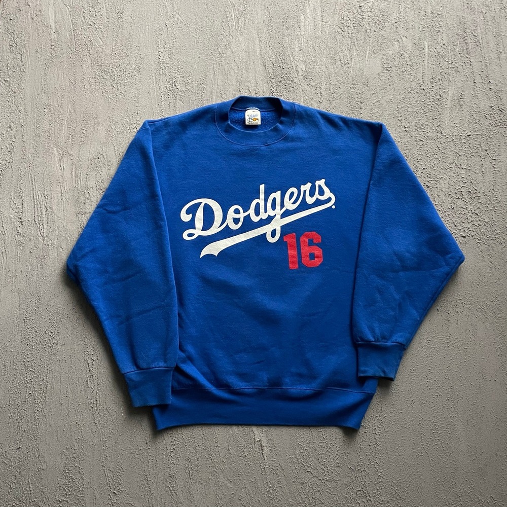Vintage Hideo Nomo 16 Dodgers Sweatshirt Mens Large Blue 90s Official Fan